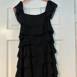 Layered Ruffle Cocktail Dress